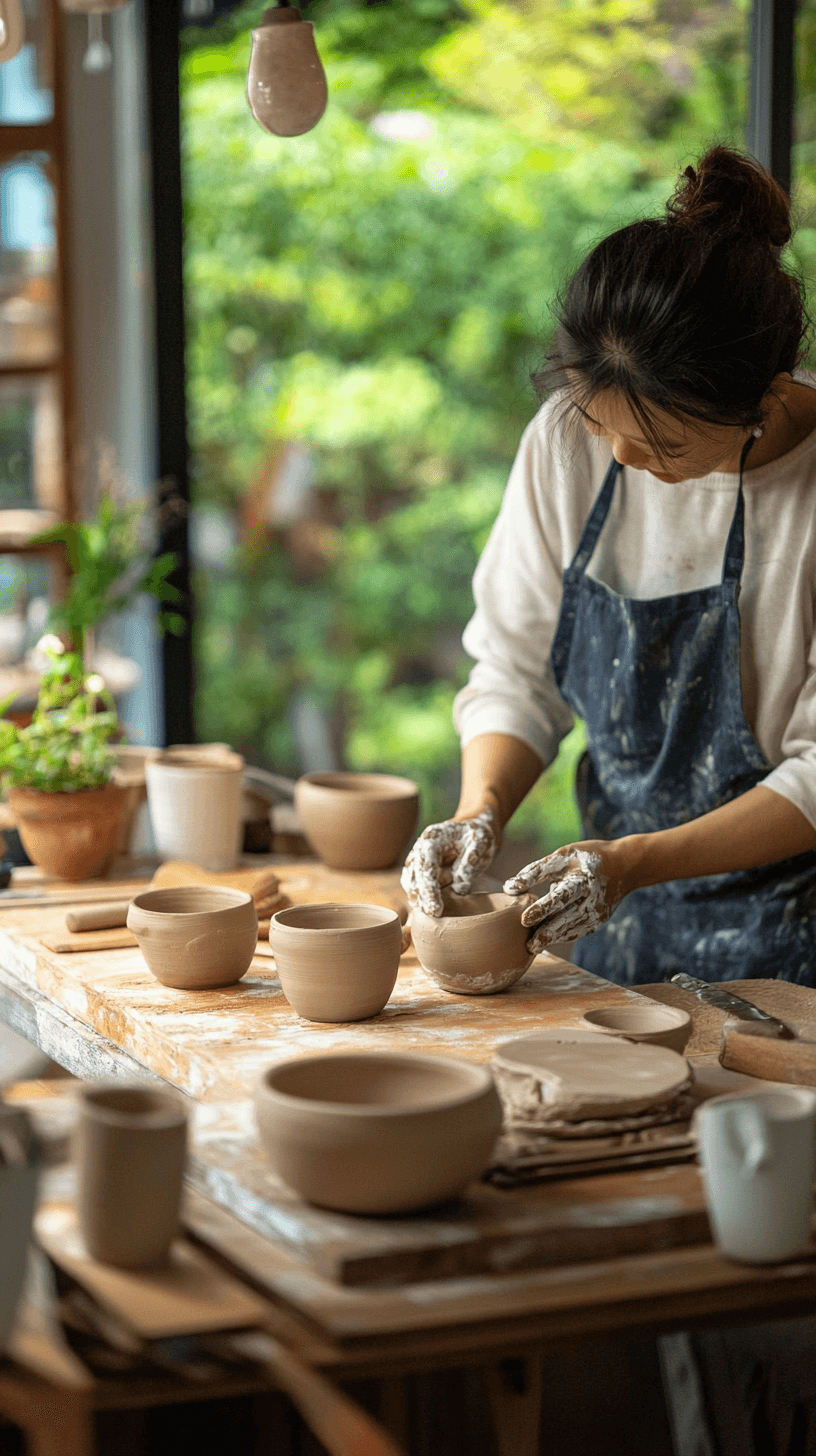 Handmade pottery item